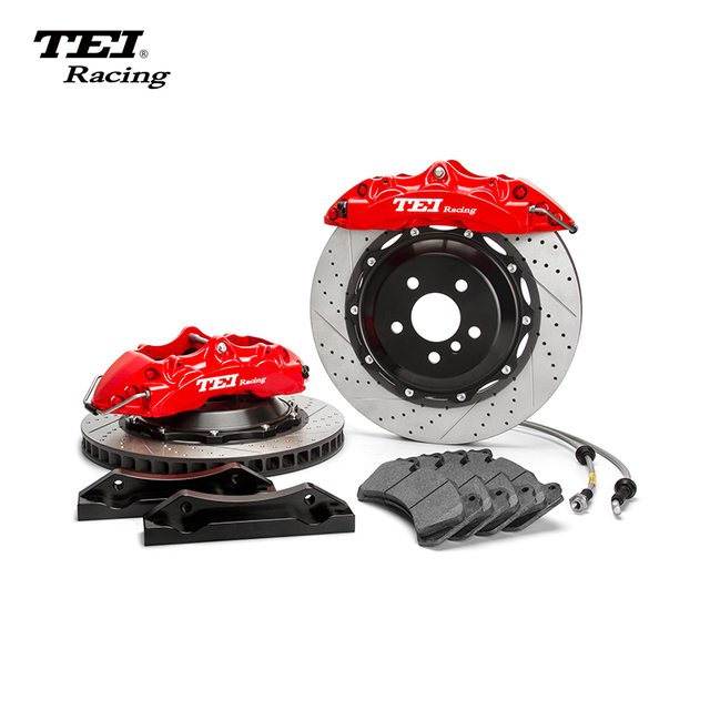 TEI Front P60NS 6 Pot Split Forged Caliper With High Carbon Content Iron Disc Big Brake Kit