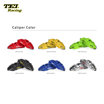 TEI Front S60-Plus 6 Pot Monoblock Caliper With high carbon content iron Floating Disc Big Brake Kit