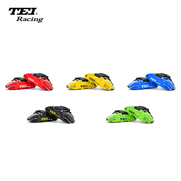 TEI Rear P4-EXPLORE 4 Pot Split Forged Caliper With High Carbon Content Iron Disc Big Brake Kit For Original Electric Parking EPB fuction