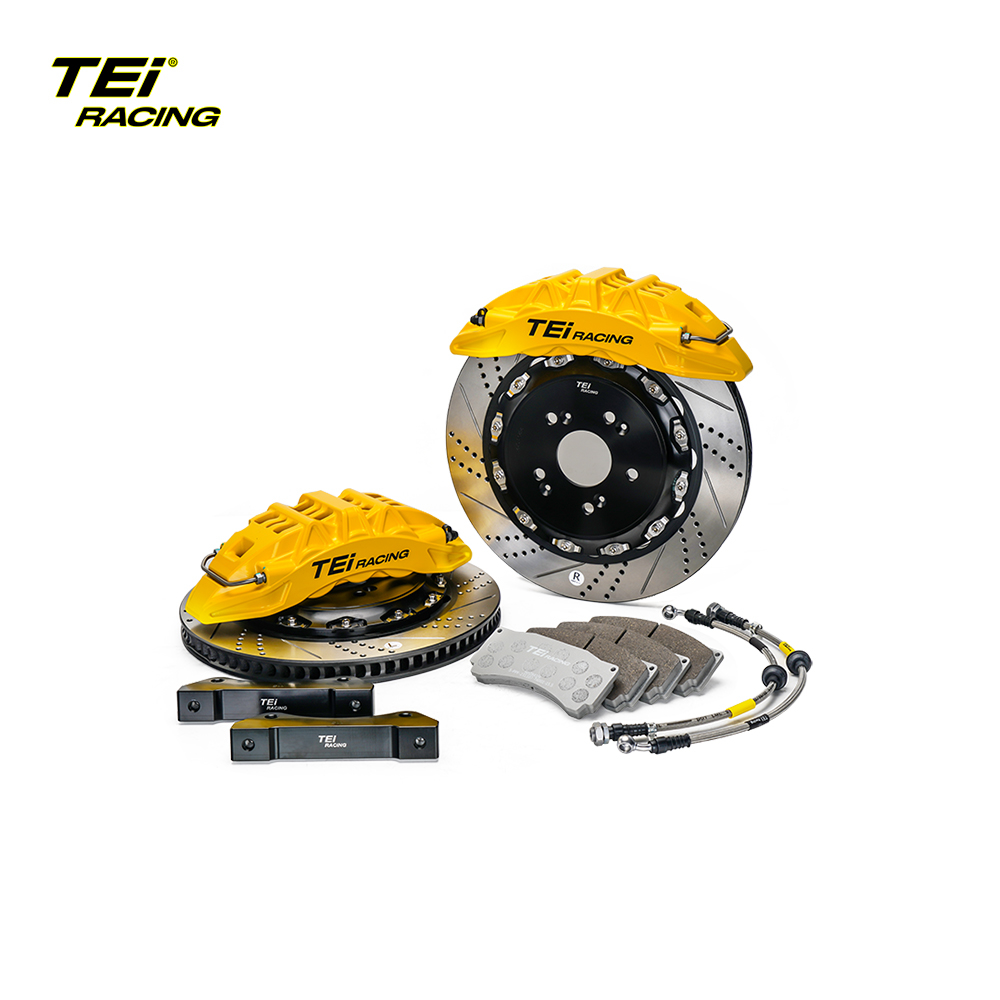 TEI Front P60EV 6 Pot Split Forged Caliper With High Carbon Content Iron Disc Big Brake Kit